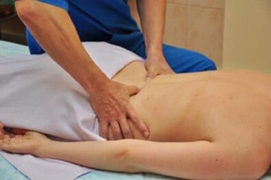 масажа за лумбалну остеохондрозо