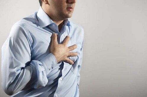 болови у грудима као симптом остеохондрозе дојке